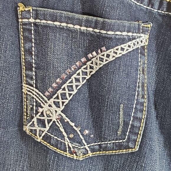 New‎ Lane Bryant distressed studded bootcut jeans - Picture 9 of 12